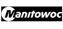 Manitowoc logo with bold black lettering.